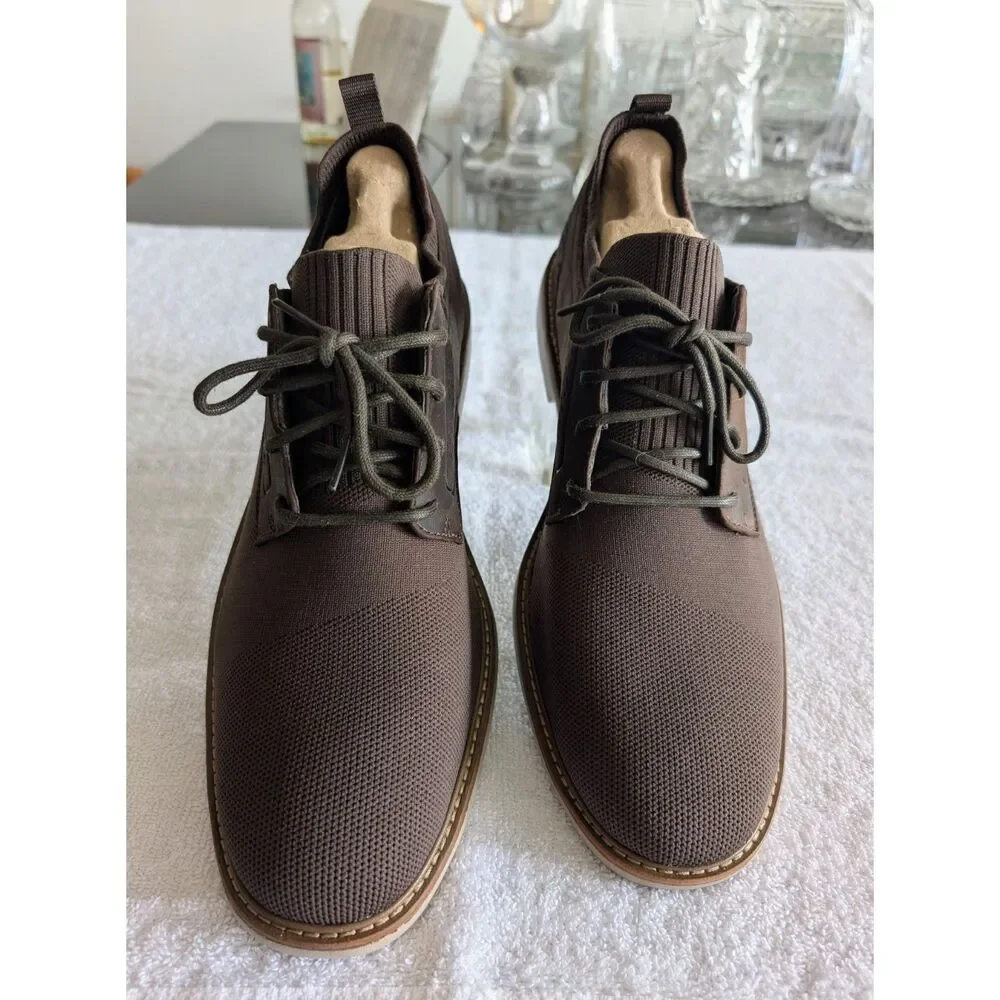 Mark Nason Clubman Westside Oxford 13 Chocolate Brown Knit Leather
